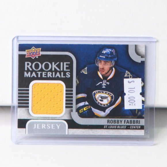 Robby Fabbri Upper Deck Rookie Materials Jersey Hockey Card #RM-RF 2015/16 - Picture 1 of 2